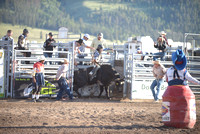 1st open bull and novice jr. bull riding 7-10-24